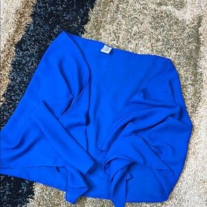 Pennucci Vibrant Blue Sheer Shawl Scarf Wrap Shoulder Coverlet Cover Up NWOT